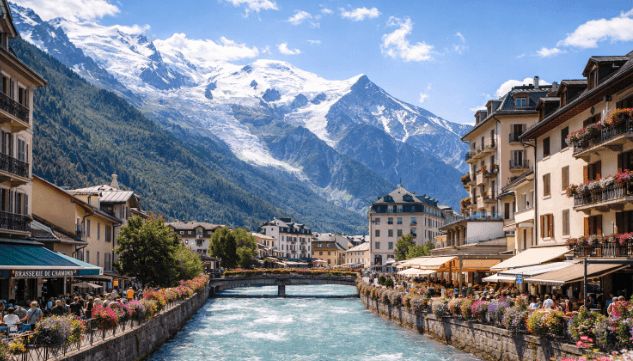Service de chauffeur privé à Chamonix, Mont-Blanc et panoramas alpins