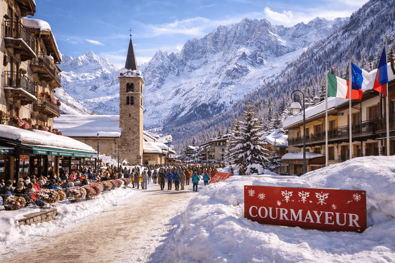 Service de chauffeur privé à Courmayeur, Mont-Blanc côté italien